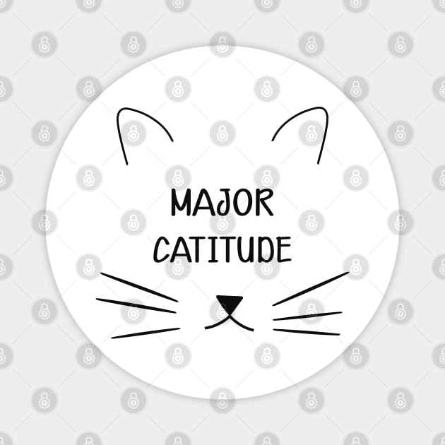 Cat - Major Attitude Magnet by KC Happy Shop